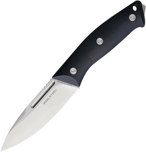 Real Steel Gardarik Small Black G10 Handle Stainless 9Cr14Mov Fixed Knife