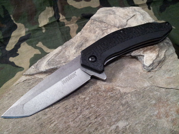 Kershaw Freefall A/O Folding Knife Stainless Tanto Plain Edge Reversible - 3840