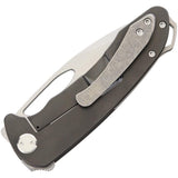 Medford MKT On Belay Titanium Tumbled D2 Steel Drop Pt Folding Knife