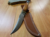 Marbles Skinner 9.75" Fixed Hunting Knife with Leather Belt Sheath - 397
