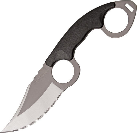 Cold Steel Double Agent II Fixed Clip Pt Blade Black Grivory Handle Knife