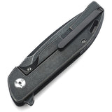 Bestech Knives Bison Titanium/Green G10 Folding Black D2 Steel Pocket Knife T1904C2  -On Sale