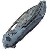 Bestech Knives ESKRA Framelock Blue SW Folding Knife 1813b