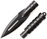 Smith & Wesson Black Aluminum Spear Fixed Blade Knife w/ Sheath 8