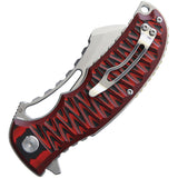 Bestech Knives Hornet Linerlock Black & Red G10 Stainless D2 Folding Knife G12B