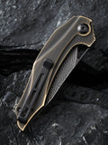 Civivi Plethiros Linerlock Brass Folding Knife 904ds3