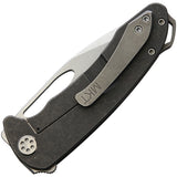 Medford On Belay Gray Titanium Framelock S35Vn Folding Knife 38stq01tm