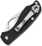 Byrd Crow 2 Plain Linerlock Stainless Folding Black G10 Knife 09GP2