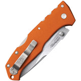 COLD STEEL Blaze Orange Working Man Lockback Straight Folding Pocket Knife - 54NVRY