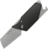 Kershaw Pub Black Carbon Friction Folding Knife w/ Screwdriver & Opener