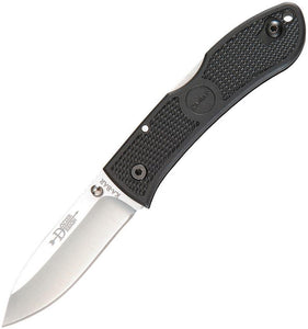 Ka-Bar Dozier Hunter Lockback Black Handle AUS-8A Stainless Folding Knife