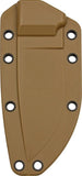 ESEE Model 3 Fixed Blade Knife Coyote Brown Zytel Sheath w/out Boot Clip
