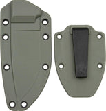 ESEE Model 3 Fixed Blade Knife Foliage Green Zytel Sheath w/ Boot Clip