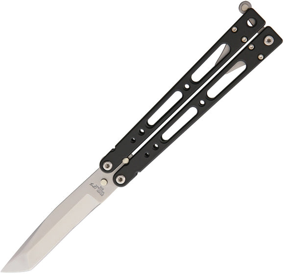 Bear & Son Bear Song IV Black Aluminum Handle Stainless Balisong Knife