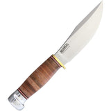 Marbles 100th Anniversary Woodcraft Signature Stacked Leather Fixed Knife