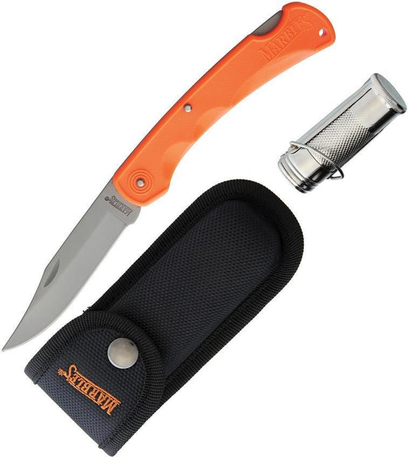 Marbles Grandfather Mountain Set Folding Lockback Pocket Knife & Match Safe