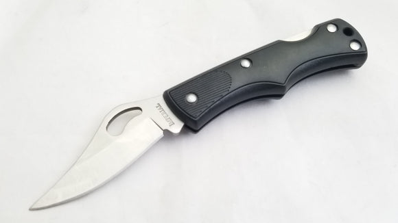 Imperial Schrade Black Folding Blade Lockback Pocket Knife 42bk