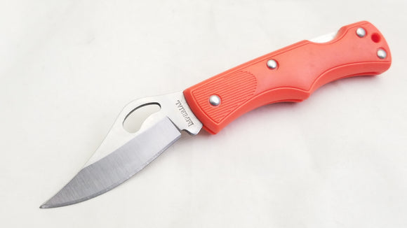Imperial Schrade Orange Folding Blade Lockback Pocket Knife 42or