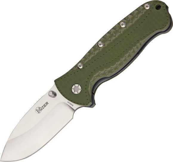 kizer GTI green folding knife