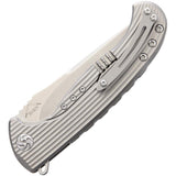 KIZER Toro Titanium Drop Pt Framelock Folding Pocket Knife S35VN w/ Pouch 4503