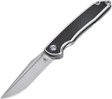 Kizer Cutlery Matanzas Framelock Black Handle Stainless Folding Blade Knife