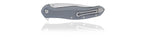 Steel Will Intrigue Gray FRN Linerlock D2 Folding Flipper Pocket Knife f4514