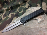 Tac Force 8.5" Spring Assist Spear Pt Stainless & Black Folding Pocket Knife