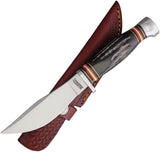 Marbles Horn Handle Fixed Blade Knife + Sheath 461