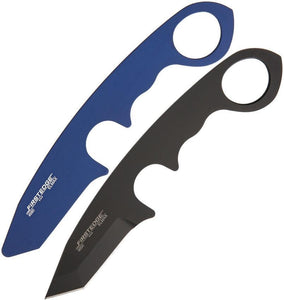 First Edge HR-1 Fighter/Backup 2 Piece Fixed Blade Blue & Black Knives