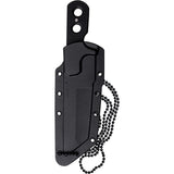 Cold Steel Mini Tac Stainless Tanto Stainless Black Griv-Ex Fixed Neck Knife Sheath