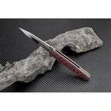 Artisan Virginia Linerlock Red & Black G10 S35VN Flipper Folding Knife 1807GBRS