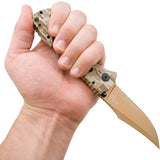 SOG Trident A/O Copper Stainless Folding Clip Pt Desert Digital Camo Knife TF5BX