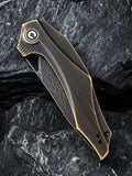 Civivi Plethiros Linerlock Brass Folding Knife 904ds3