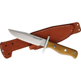 Blackjack Halo Attack - Model 13 Natural A-2 Tool Steel Fixed Blade Knife 13NMBP
