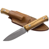 LionSTEEL Bushcraft B40 Olive Wood Fixed Sleipner Blade Knife B40UL