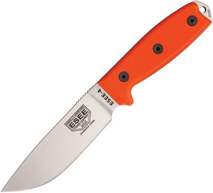 ESEE 9" Model 4 Stainless Fixed Blade Orange Handle Knife