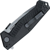 Steel Will Bruiser 500 Linerlock Black G10 Handle Folding Steel Blade Knife