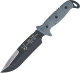 TOPS 12.25" BEST Fixed Steel Blade Black Micarta Handle Knife