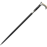 Gil Hibben Old West Custom Fixed Blade Black Smooth Handle Wood Cane Sword 5045