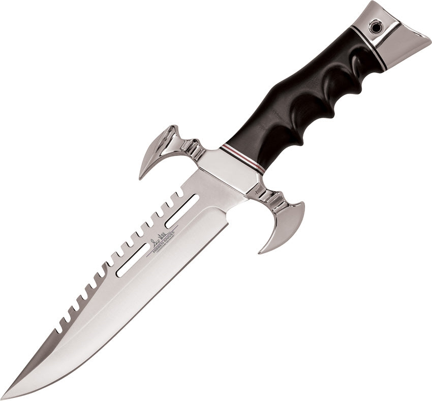 GIL HIBBEN MKV Fighter Split Sawtooth Knife + leather sheath