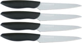 Kershaw Pure Komachi Set of 4 Black Kitchen Fixed 5' Blade Steak Knives