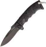 Walther Micro PPQ Linerlock Black Handle Stainless Spear Pt Folding Knife