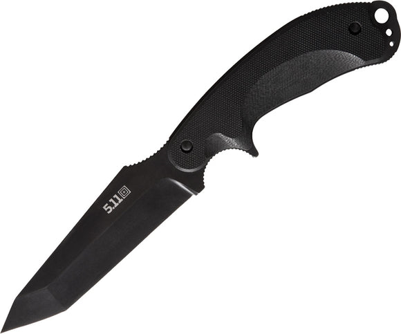 5.11 Tactical Stainless Fixed Tanto Blade Black G10 Handle Surge Knife