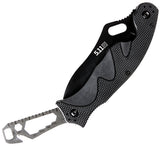 5.11 Tactical Double Duty Quick Fix Linerlock Stainless Folding Black Multi-Tool Knife