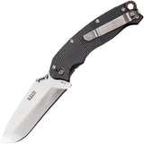 5.11 Tactical Game Stalker Stainless Fixed Blade Black Handle Knife