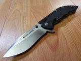 Real Steel E77 Linerlock Folding Pocket Knife Flipper Satin Black 5112
