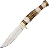 Marbles 7.5" Small Hunting Genuine Stag Fixed Blade Knife