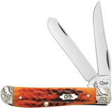 Case Cutlery Trapper Jig Bone Folding Knife with Spey Blades in gift box - 53229