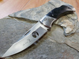 Elk Ridge Bear Folding Pocket Knife Wildlife Black Wood - 539br