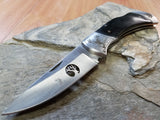 Elk Ridge Deer Folding Pocket Knife Wildlife Black Wood - 539dr